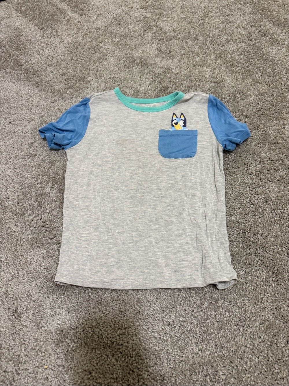 Little Sleepies Play Tee with Bluey Pocket